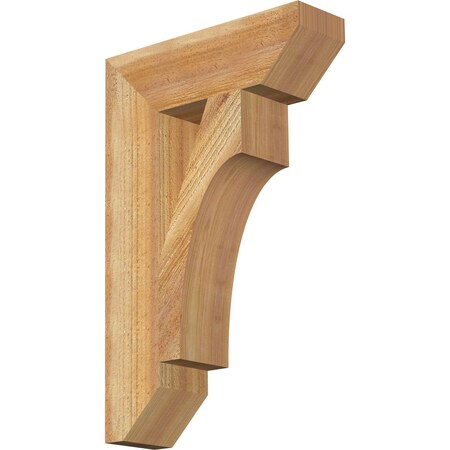 Ekena Millwork Westlake Slat Rough Sawn Bracket, Western Red Cedar, 4"W x 14"D x 22"H BKT04X14X22WTL06RWR